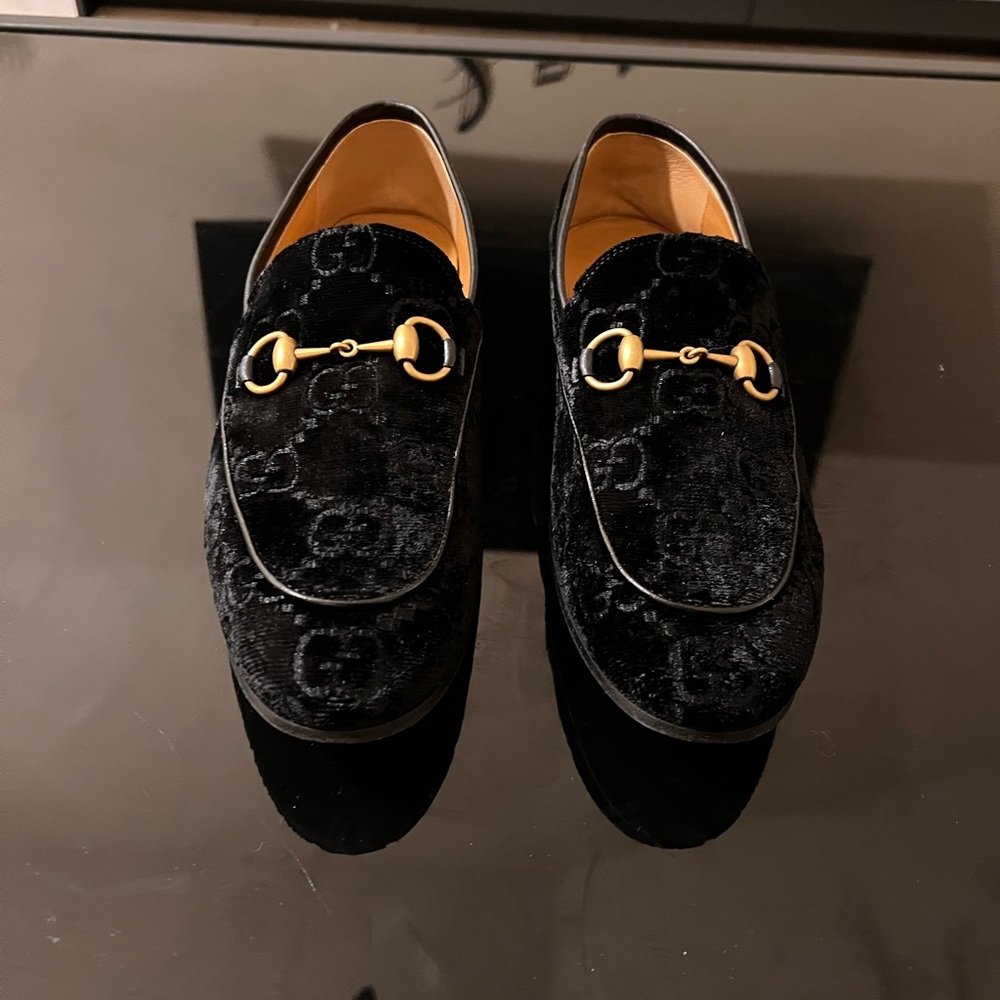 Men Velvet GG Gucci loafers 8 - Picture 4 of 10